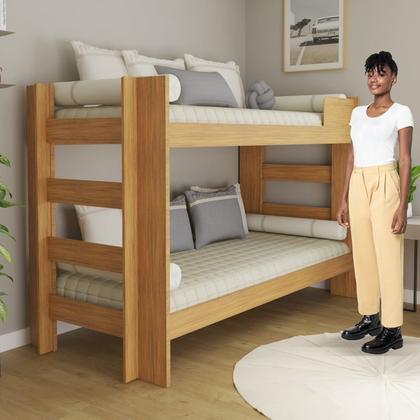 Imagem de Quarto Infantil/juvenil com Beliche Flórida e Guarda Roupa 6 Portas 4 Gavetas Flórida 100% Mdf