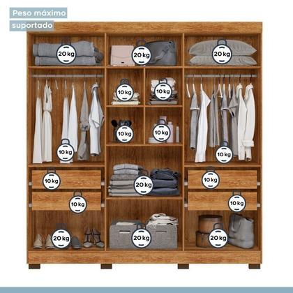 Imagem de Quarto Infantil/juvenil com Beliche Flórida e Guarda Roupa 6 Portas 4 Gavetas Flórida 100% Mdf