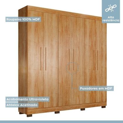 Imagem de Quarto Infantil/juvenil com Beliche Vegas e Guarda Roupa 6 Portas 4 Gavetas Flórida 100% Mdf