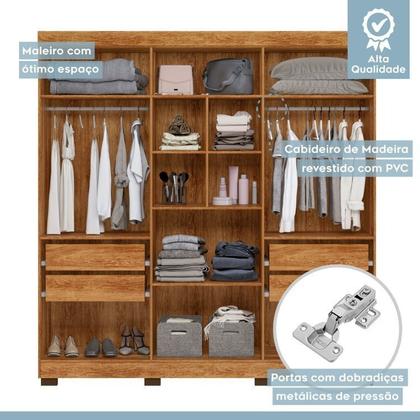 Imagem de Quarto Infantil/juvenil com Beliche Vegas e Guarda Roupa 6 Portas 4 Gavetas Flórida 100% Mdf