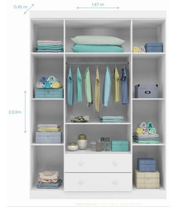 Imagem de Quarto Infantil Lívia Phoenix Baby com Berço Q Encanto _ Branco 