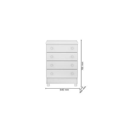 Imagem de Quarto Infantil Lua Encantada, Berço, Cômoda, Quarda Roupa Branco