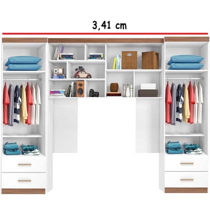 Imagem de Quarto Infantil Modulado Guarda Roupa 2 Porta com Armario Aereo