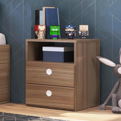 Imagem de Quarto Juvenil Com Cama 80 E Mesa De Cabeceira Tokio