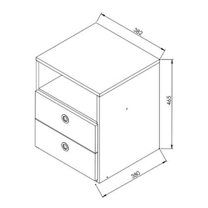 Imagem de Quarto Juvenil Com Cama 80 E Mesa De Cabeceira Tokio