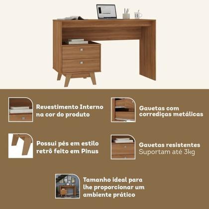 Imagem de Quarto Juvenil Completo Zest com Beliche e Escrivaninha 2 Gavetas