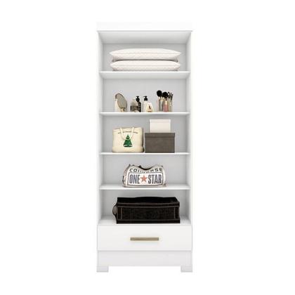 Imagem de Quarto Modulado 2 Peças 4 Portas 2 Gavetas com Espelhos Smart Plus Espresso Móveis
