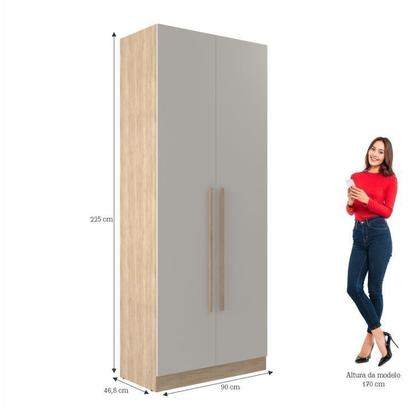 Imagem de Quarto Modulado 3 Guarda Roupas 2 Mesas de Cabeceira 1 Módulo Ponte Aéreo San Diego