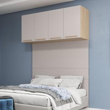 Imagem de Quarto Modulado 3 Guarda Roupas 2 Mesas de Cabeceira 1 Módulo Ponte Aéreo San Diego