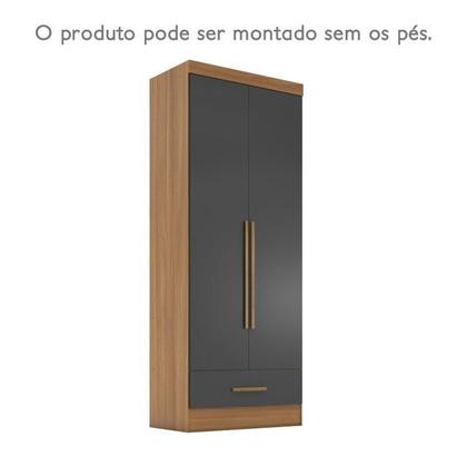 Imagem de Quarto Modulado 3 Peças 6 Portas 3 Gavetas com Espelhos Smart Plus