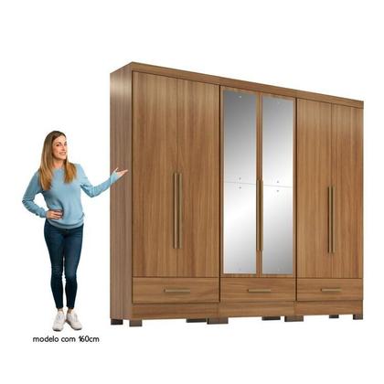 Imagem de Quarto Modulado 3 Peças 6 Portas 3 Gavetas com Espelhos Smart Plus