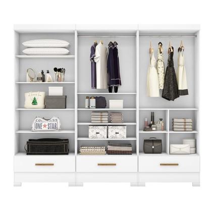 Imagem de Quarto Modulado 3 Peças 6 Portas 3 Gavetas Smart Plus