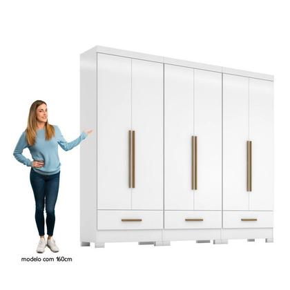 Imagem de Quarto Modulado 3 Peças 6 Portas 3 Gavetas Smart Plus