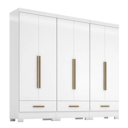 Imagem de Quarto Modulado 3 Peças 6 Portas 3 Gavetas Smart Plus