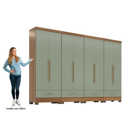 Imagem de Quarto Modulado 4 Peças 8 Portas 4 Gavetas Smart Plus