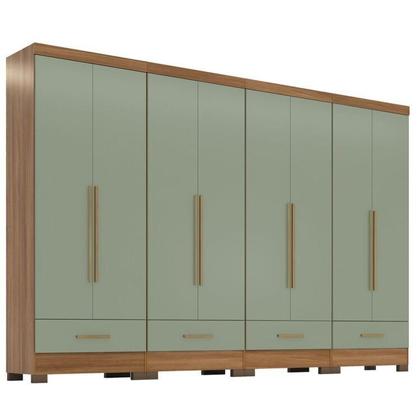 Imagem de Quarto Modulado 4 Peças 8 Portas 4 Gavetas Smart Plus