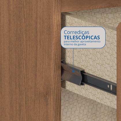 Imagem de Quarto Modulado Casal 10 Portas 3 Gavetas Infinity Móveis Castro