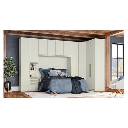 Imagem de Quarto Modulado Casal Ambiente 3 New Predileto 6 Peças Areia - Henn