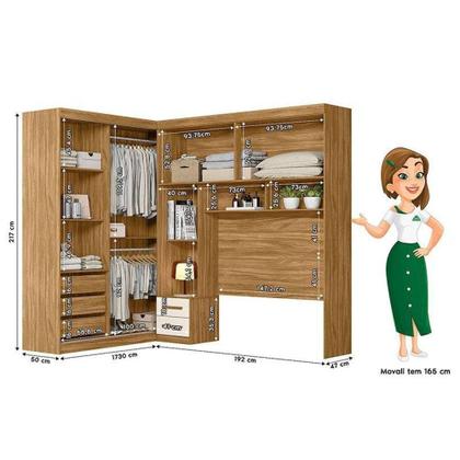 Imagem de Quarto Modulado Casal Ambiente Florença Freijó Off White - Moval