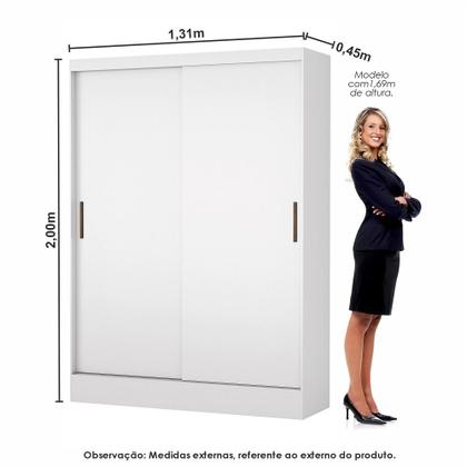 Imagem de Quarto Modulado Casal com Cama 7 Portas Belém Carioca Móveis