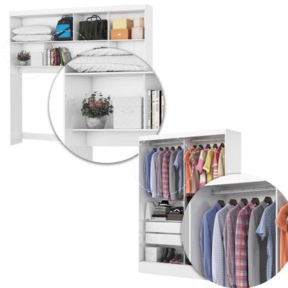 Imagem de Quarto Modulado Casal com Cama 7 Portas Belém Carioca Móveis