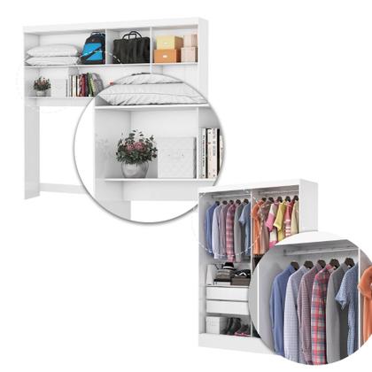 Imagem de Quarto Modulado Casal com Espelho 6 Portas Belém Carioca Móveis
