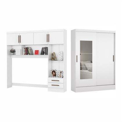 Imagem de Quarto Modulado Casal com Espelho 6 Portas Belém Carioca Móveis