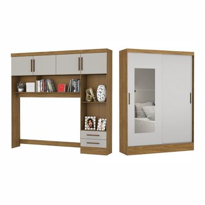 Imagem de Quarto Modulado Casal com Espelho 6 Portas Belém Carioca Móveis
