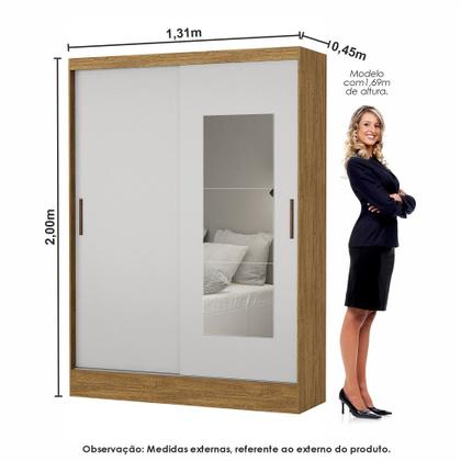 Imagem de Quarto Modulado Casal com Espelho 6 Portas Belém Carioca Móveis