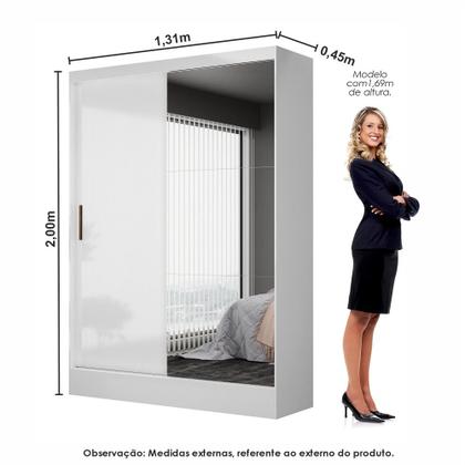 Imagem de Quarto Modulado Casal com Espelho 6 Portas Belém Plus Carioca Móveis