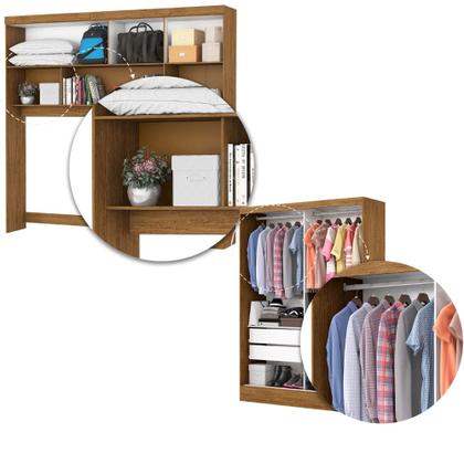 Imagem de Quarto Modulado Casal com Espelho 6 Portas Belém Plus Carioca Móveis