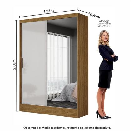 Imagem de Quarto Modulado Casal com Espelho 6 Portas Belém Plus Carioca Móveis