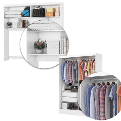 Imagem de Quarto Modulado Casal com Espelho 7 Portas Belém Carioca Móveis