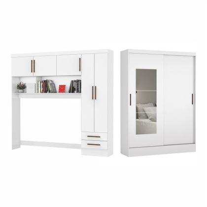 Imagem de Quarto Modulado Casal com Espelho 7 Portas Belém Carioca Móveis