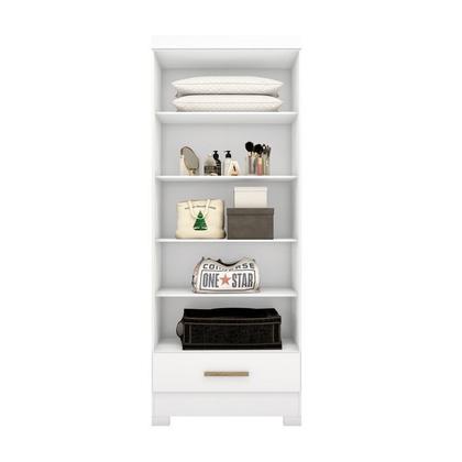 Imagem de Quarto Modulado Casal Completo 4 Peças 5 Portas 4 Gavetas com Maleiro Smart Plus