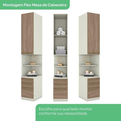 Imagem de Quarto Modulado Casal Completo 9 Portas 9 Gavetas Canto Reto Seletto