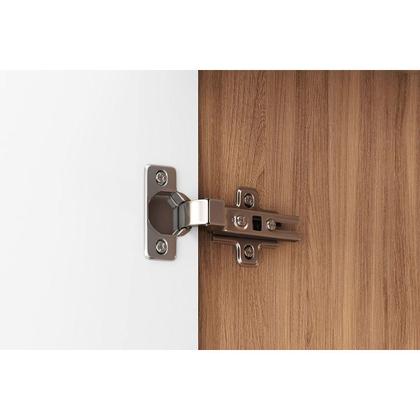 Imagem de Quarto Modulado Casal Irlanda 7 Peças (3 Armários + 1 Ponte Aérea + 3 Complementos) QCM158 Amendola/Branco - Demóbile