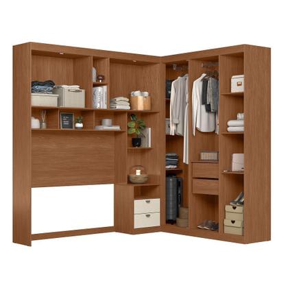 Imagem de Quarto Modulado Casal Lugano com Espelho - Santos Andirá