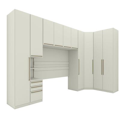 Imagem de Quarto Modulado Completo Casal 6 Peças 10 Portas 3 Gavetas Predileto