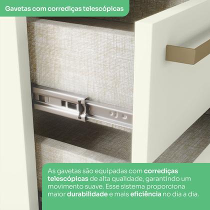 Imagem de Quarto Modulado Completo Casal 6 Peças 10 Portas 3 Gavetas Predileto