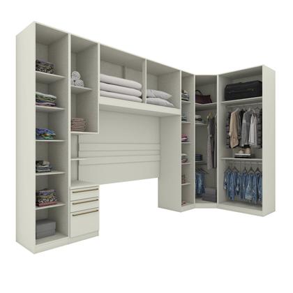 Imagem de Quarto Modulado Completo Casal 6 Peças 10 Portas 3 Gavetas Predileto