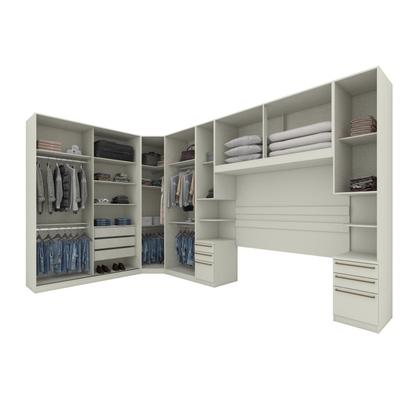 Imagem de Quarto Modulado Completo Casal 6 Peças 11 Portas 9 Gavetas Predileto