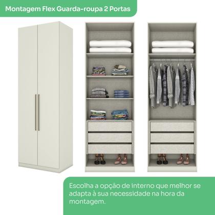 Imagem de Quarto Modulado Completo Casal 6 Peças 11 Portas 9 Gavetas Predileto