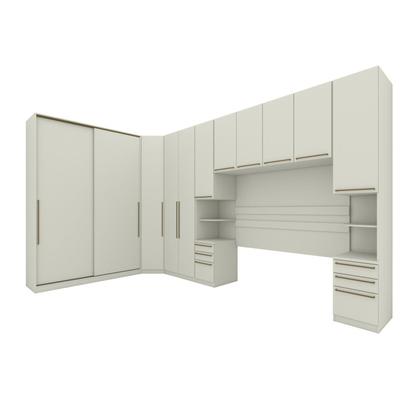 Imagem de Quarto Modulado Completo Casal 6 Peças 11 Portas 9 Gavetas Predileto