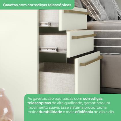 Imagem de Quarto Modulado Completo Casal 6 Peças 11 Portas 9 Gavetas Predileto