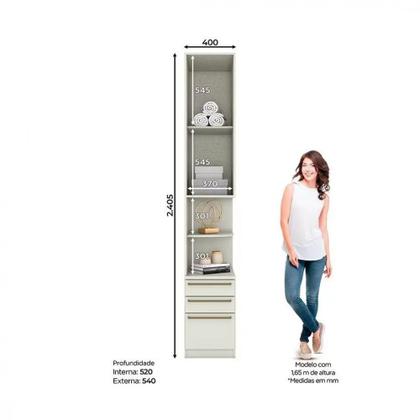 Imagem de Quarto Modulado Completo Henn Seletto 5 Peças 10 Portas 6 Gavetas