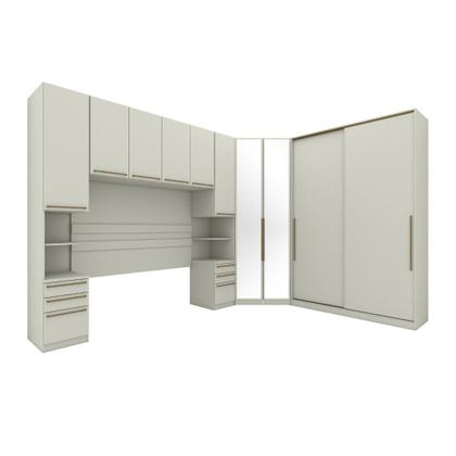 Imagem de Quarto Modulado Completo Henn Seletto 5 Peças 10 Portas 6 Gavetas
