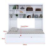 Imagem de Quarto modulado completo Juvenil Chiara 4 Peças Branco Phoenix Baby