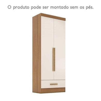 Imagem de Quarto Modulado de Canto 3 Peças 5 Portas 2 Gavetas com Espelho Smart Plus