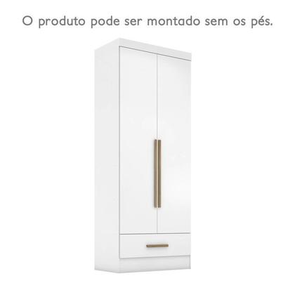 Imagem de Quarto Modulado De Canto 3 Peças 5 Portas 2 Gavetas com Espelhos Smart Plus